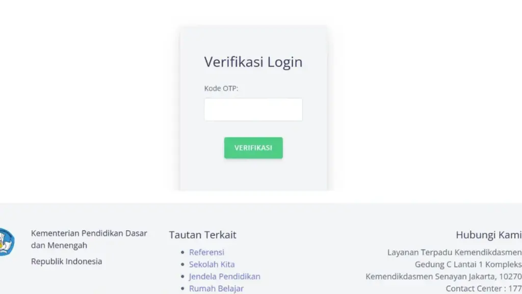 OTP Login Akun Sulingjar